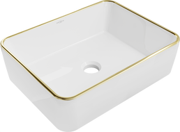 Mexen Catia lavoar pe blat 48 x 37 cm, alb/auriu margine - 21314805