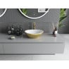 Mexen Elza lavoar pe blat 40 x 33 cm, alb/auriu model solzi - 21014008