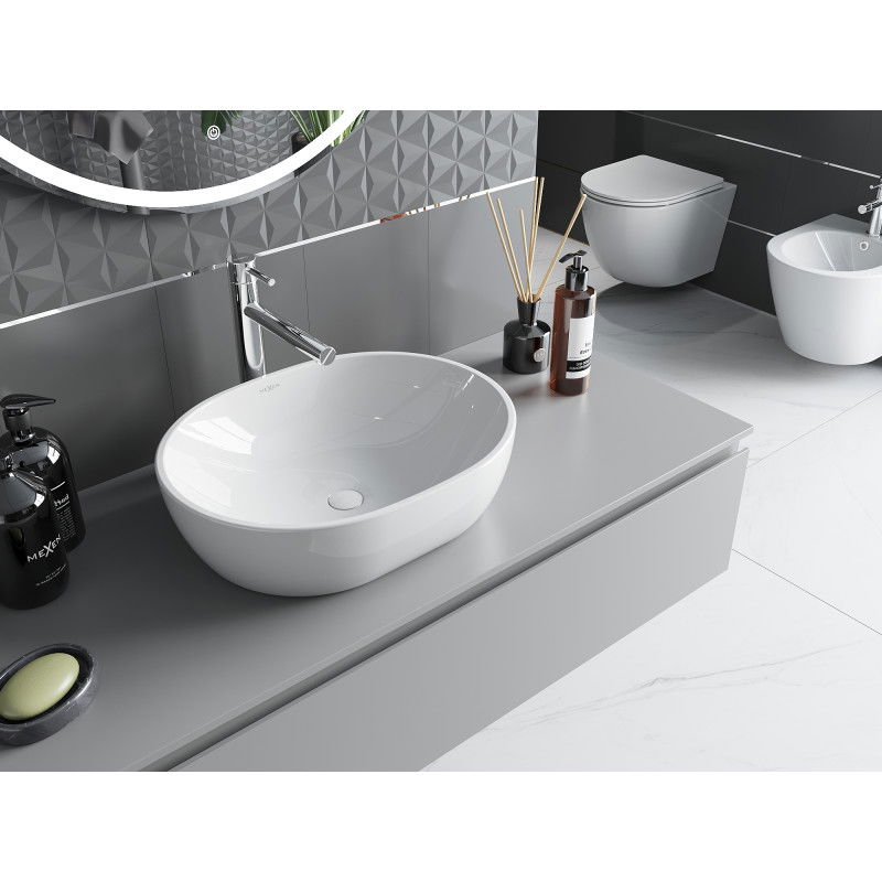 Mexen Viki chiuvetă de blat 48 x 35 cm, albă - 21054800