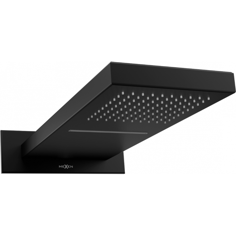 Mexen Waterfall duș cu efect de ploaie 50 x 22 cm, negru- 79195-70
