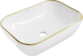 Mexen Rita lavoar pe blat 45 x 32 cm, alb/margine aurie - 21084505