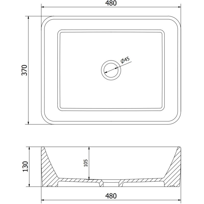Mexen Catia 48 x 37 cm-es, fekete matt/arany rácsos mintázatú pultra szerelhető mosdó - 21314879