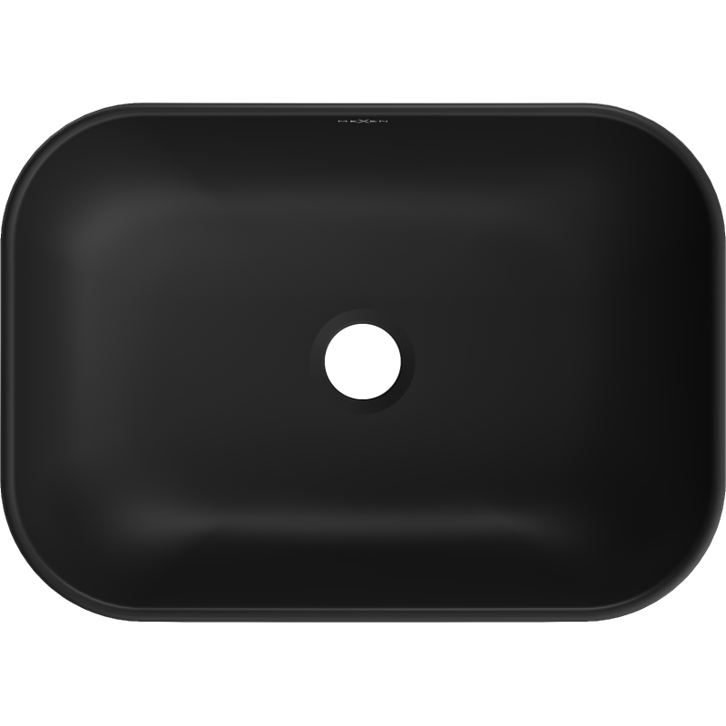 Mexen Rita mosdókagyló 45 x 32 cm, fekete matt/arany pikkelyminta - 21084578