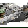 Mexen Enzo chiuvetă de granit cu un compartiment, cu picurător și baterie de bucătărie Duo, Neagră - 6506-77-671701-57-G