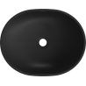 Mexen Viki lavoar deasupra blatului 48 x 35 cm, negru mat/model argintiu de solzi - 21054872