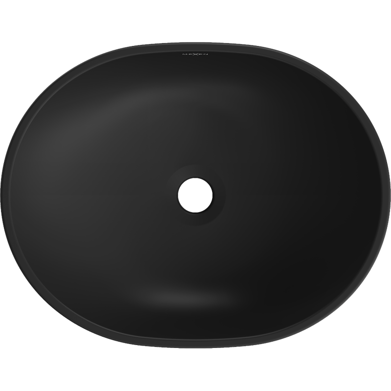 Mexen Viki chiuvetă de blat 48 x 35 cm, negru mat/model auriu solzi - 21054878