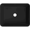 Mexen Catia chiuvetă pe blat 48 x 37 cm, Negru mat/argintie model tip solzi - 21314872