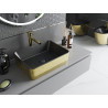 Mexen Catia chiuvetă deasupra blatului 48 x 37 cm, negru mat/model solzi aurii - 21314878