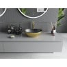 Mexen Elza chiuvetă pe blat 40 x 33 cm, negru mat/model auriu solzi - 21014028