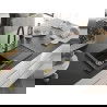 Mexen Pablo chiuvetă de granit cu un compartiment, cu picurător și baterie de bucătărie Duo, Neagră - 6510-77-671701-57-G