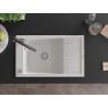 Mexen Elias chiuvetă granit 1-cu o cameră cu scurgător și robinet de bucătărie Duo, alb - 6511-20-671701-07