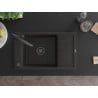 Mexen Elias chiuvetă de granit cu 1 compartiment cu scurgător și baterie de bucătărie Duo, negru/auriu metalic - 6511-75-671701?