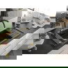 Mexen Elias chiuvetă de granit cu un compartiment, cu picurător și baterie de bucătărie Duo, Neagră - 6511-77-671701-57-G