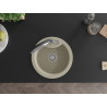 Mexen Diego gránit mosogató egykamrás konyhai csapteleppel Duo, bézs - 6512-69-671701-07