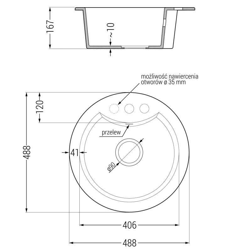 Mexen Diego egymedencés gránit mosogató konyhai csapteleppel Duo, bézs - 6512-69-671701-07-B