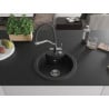 Mexen Diego chiuvetă de bucătărie din granit cu 1 compartiment cu baterie Duo, negru - 6512-77-671701-07