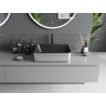 Mexen Catia lavoar pe blat 48 x 37 cm, negru mat/argintiu - 21314874