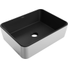Mexen Catia lavoar pe blat 48 x 37 cm, negru mat/argintiu - 21314874