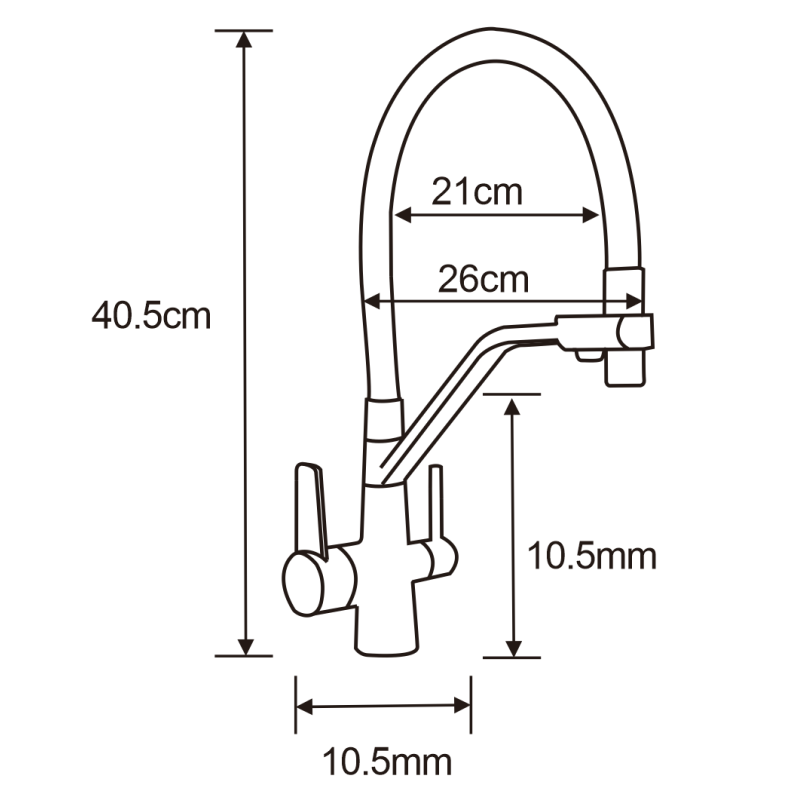 Mexen Andres chiuvetă de bucătărie din granit cu 1,5 compartimente, cu scurgător și baterie Duo, negru/argintiu