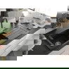 Mexen Andres chiuvetă din granit 1,5-compartimente cu scurgător și baterie Duo, negru/auriu metalic - 6515-75-671701-07