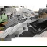 Mexen Andres Chiuvetă de granit de 1,5 compartiment cu picurător și baterie de bucătărie Duo, Neagră - 6515-77-671701-07