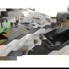 Mexen Andres Chiuvetă de granit de 1,5 compartiment cu picurător și baterie de bucătărie Duo, Neagră - 6515-77-671701-57-G