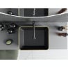 Mexen Catia chiuvetă pe blat 48 x 37 cm, negru mat/auriu model pătrat - 21314879