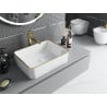 Mexen Catia lavoar pe blat 48 x 37 cm, alb/auriu margine - 21314805