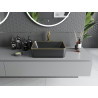 Mexen Catia chiuvetă pe blat 48 x 37 cm, negru mat/auriu contur - 21314875