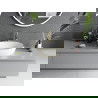 Mexen Viki lavoar pe blat 48 x 35 cm, alb/auriu model carouri - 21054809