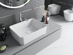 Mexen Catia lavoar pe blat 48 x 37 cm, alb - 21314800