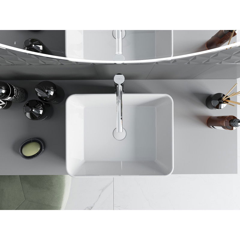 Mexen Catia lavoar pe blat 48 x 37 cm, alb - 21314800