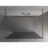 Mexen Kioto panou de duș independent 100 x 200 cm, grafit 8 mm, aur roz - 800-100-002-60-40
