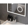 Mexen Kala 60 x 80 cm-es, világító fürdőszobai tükör kozmetikai tükörrel, 6000K LED, páramentes - 9820-060-080-611-00