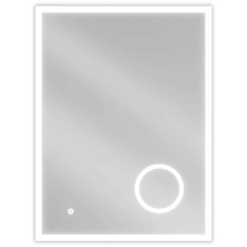 Mexen Kala világított fürdőszobai tükör kozmetikai tükörrel 60 x 80 cm, LED 6000K, páramentesítő
