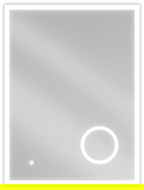 Mexen Kala oglindă de baie iluminată cu oglindă cosmetică 60 x 80 cm, LED 6000K, anti-aburire - 9820-060-080-611-00