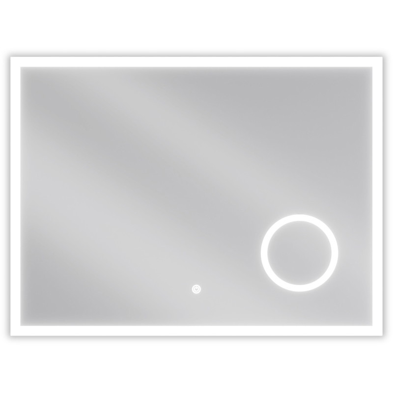 Mexen Kala megvilágított fürdőszobai tükör kozmetikai tükörrel 80 x 60 cm, LED 6000K, páramentes - 9820-080-060-611-00