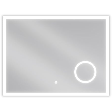 Mexen Kala LED-es fürdőszobai tükör kozmetikai tükörrel, 80 x 60 cm, 6000K, páramentes - 9820-080-060-611-00