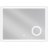 Mexen Kala oglindă de baie iluminată cu oglindă cosmetică 80 x 60 cm, LED 6000K, antiaburire - 9820-080-060-611-00