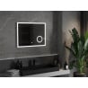Mexen Kala LED-es fürdőszobai tükör kozmetikai tükörrel, 80 x 60 cm, 6000K, páramentes - 9820-080-060-611-00