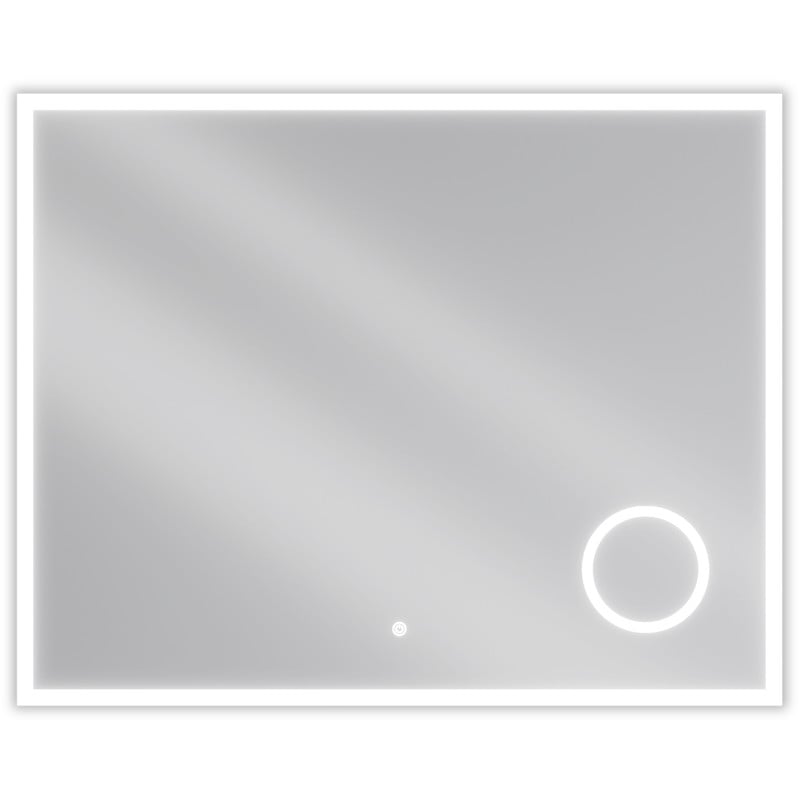 Mexen Kala megvilágított fürdőszobai tükör kozmetikai tükörrel 100 x 80 cm, LED 6000K, páramentesítő - 9820-100-080-611-00