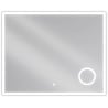 Mexen Kala megvilágított fürdőszobai tükör kozmetikai tükörrel 100 x 80 cm, LED 6000K, páramentesítő - 9820-100-080-611-00