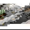 Mexen Carlos chiuvetă de granit cu 1,5 compartiment și baterie de bucătărie Duo, Neagră/Argintiu metalic - 6518-73-671701-57-G