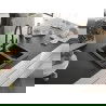 Mexen Carlos chiuvetă de granit cu 1,5 compartiment și baterie de bucătărie Duo, Neagră/Argintiu metalic - 6518-73-671701-70-B
