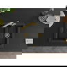 Mexen Carlos chiuvetă de granit 1,5-camere cu baterie de bucătărie Duero, negru/argintiu metalic - 6518-73-671600-50