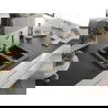 Mexen Carlos chiuvetă de granit cu 1,5 compartiment și baterie de bucătărie Duero, Neagră/Auriu metalic - 6518-75-671600-50