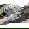 Mexen Carlos chiuvetă de granit cu 1,5 compartiment și baterie de bucătărie Duero, Neagră/Auriu metalic - 6518-75-671600-50-B