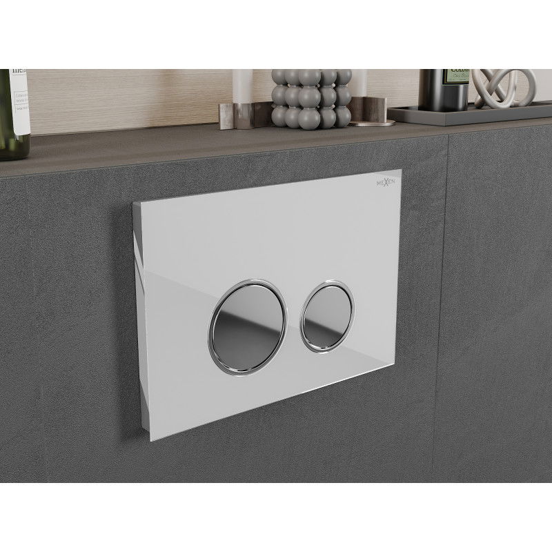 Mexen Fenix 06 buton de clătire, alb - 600620