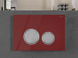 Mexen Fenix 06 öblítő gomb, piros - 600627