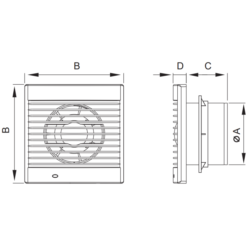 Mexen EXS 120 fürdőszobai ventilátor, fehér - W9604-125-00
